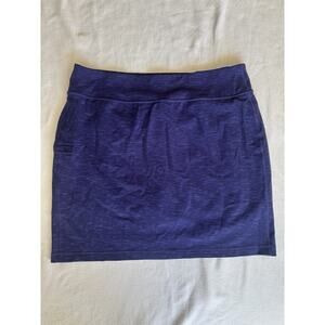 Duluth Trading Skort Women’s XL Indigo Pull On Comfort Sport Pickleball Golf Nyl